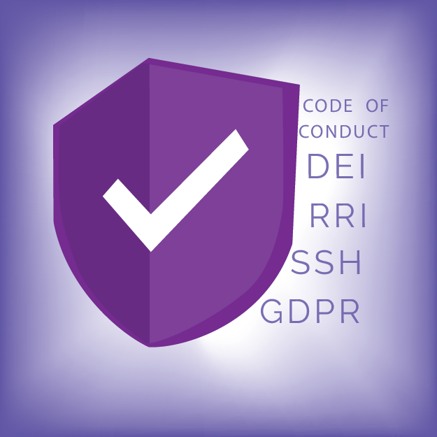 Ethics and compliance image with shield